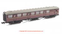 2P-011-274 Dapol Gresley Brake Composite Coach number E10014E in BR Maroon livery